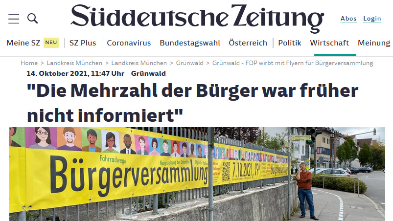 Die Mehrzahl der Bürger war früher nicht informiert