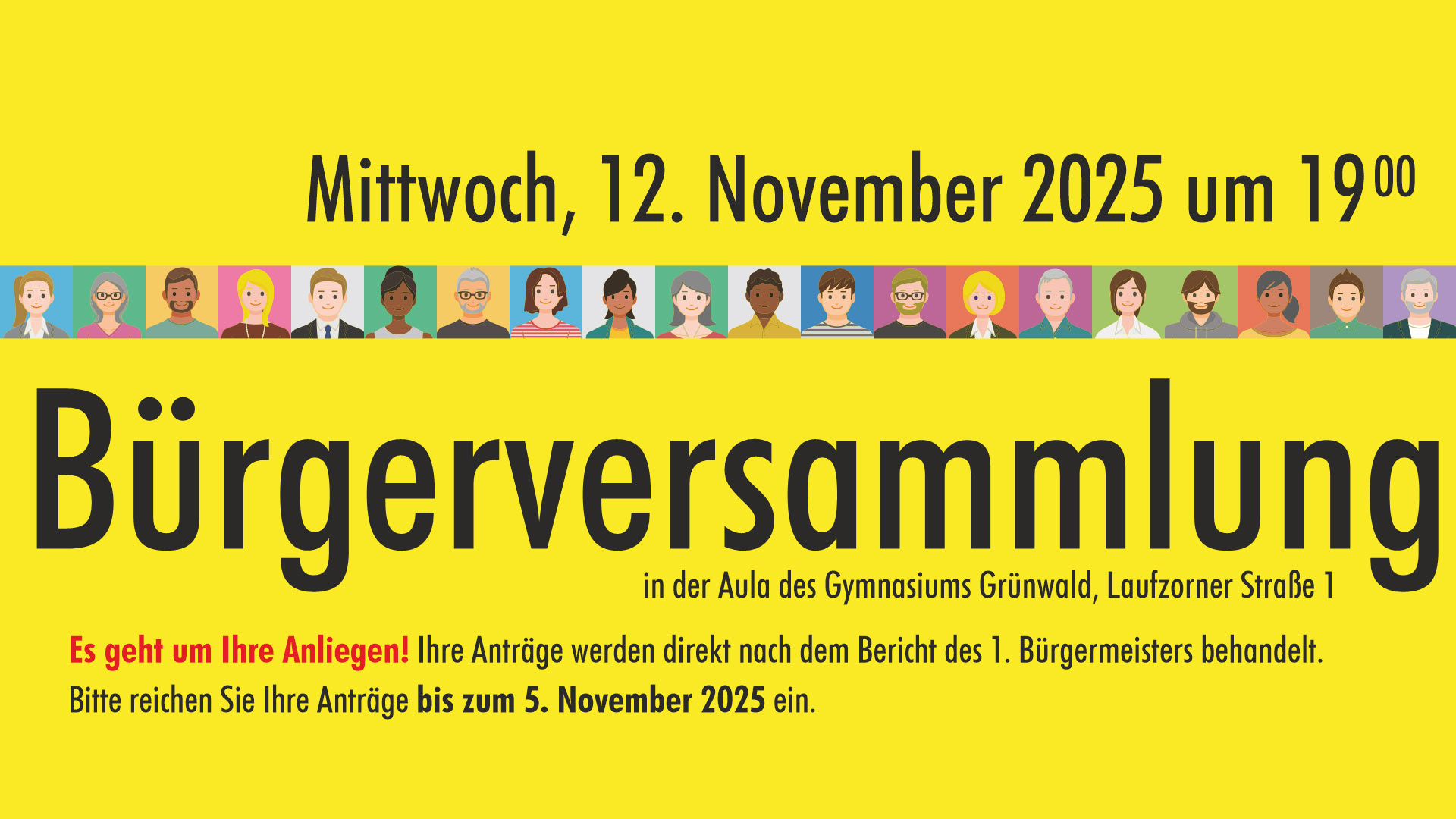 Bürgerversammlung am 12. November 2025