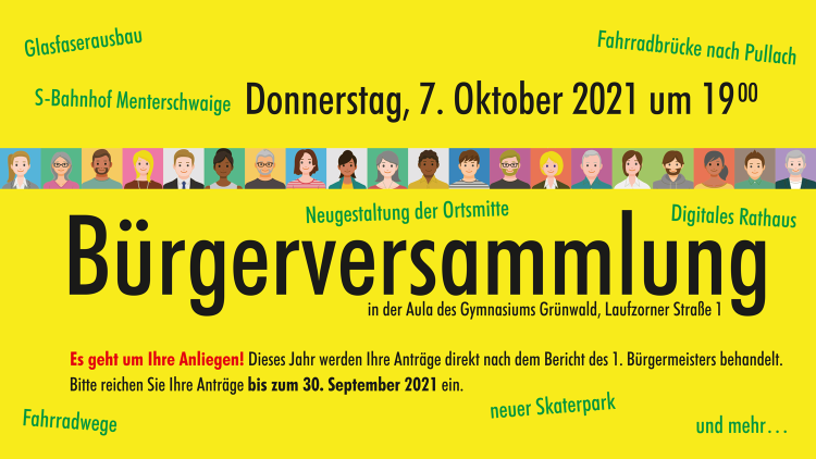 Bürgerversammlung am 7.10.2021