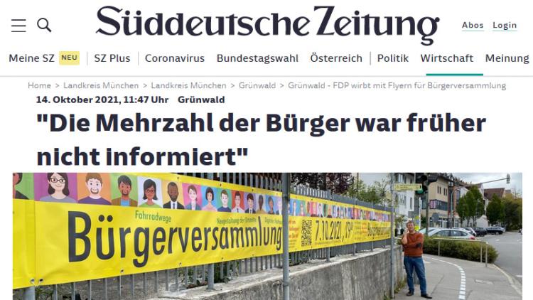 Die Mehrzahl der Bürger war früher nicht informiert