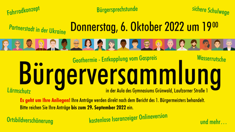 Bürgerversammlung am 6. Oktober 2022