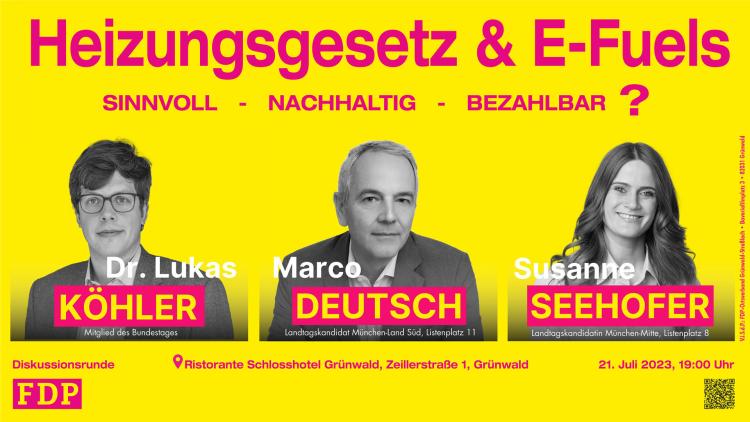 Heizungsgesetz & E-Fuels: sinnvoll, nachhaltig, bezahlbar?