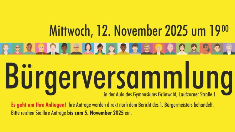 Bürgerversammlung am 12. November 2025