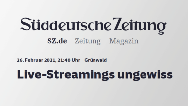 Süddeutsche Zeitung vom 26. Februar 2021