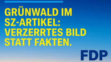 Grünwald im SZ-Artikel: Verzerrtes Bild statt Fakten
