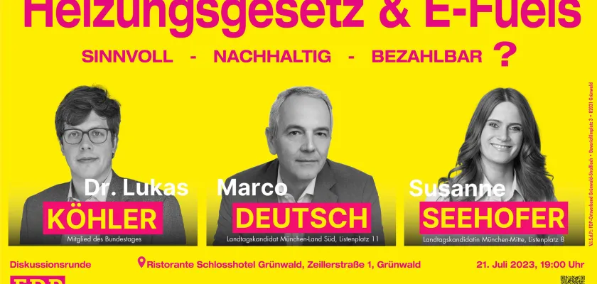 Heizungsgesetz & E-Fuels: sinnvoll, nachhaltig, bezahlbar?