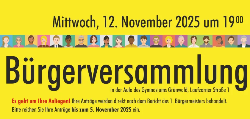 Bürgerversammlung am 12. November 2025